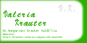 valeria krauter business card